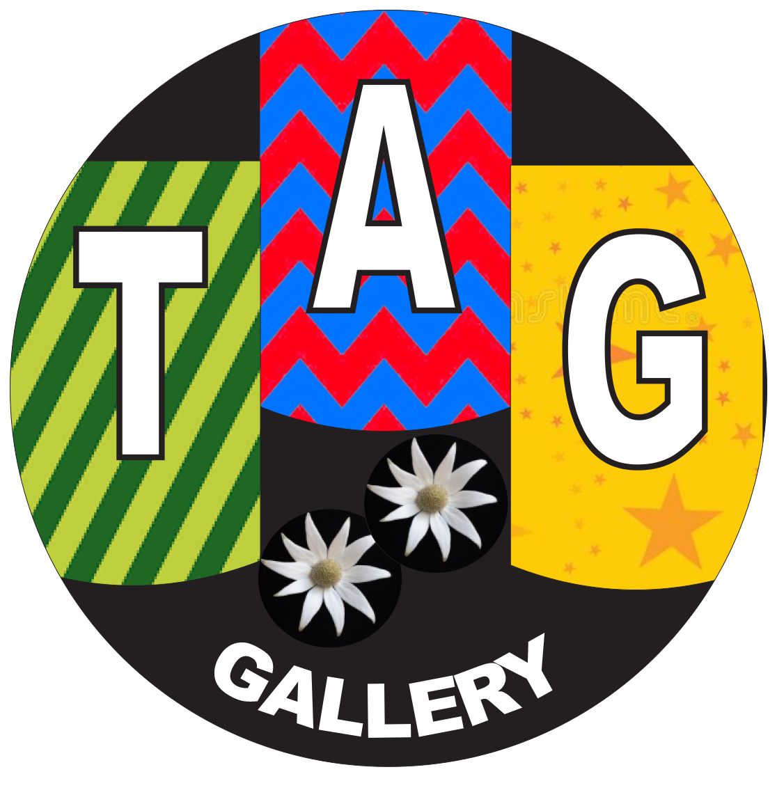 The Tilligerry Arts Group Gallery (TAG) round Logo