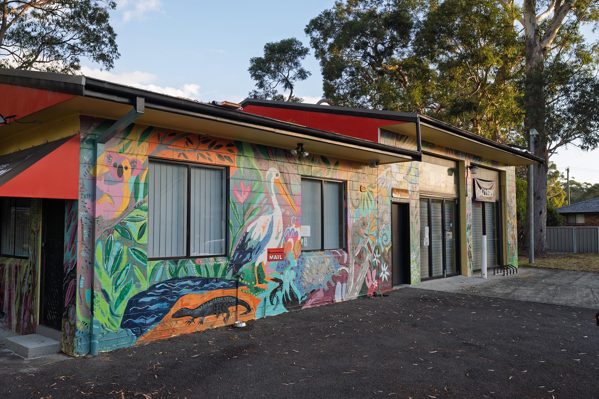 Exterior view from the left of the TAG Gallery in Lemon Tree passage, New South Wales.